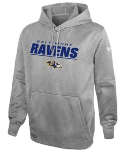 Baltimore Ravens Men's New Era Gray Pullover Hoodie