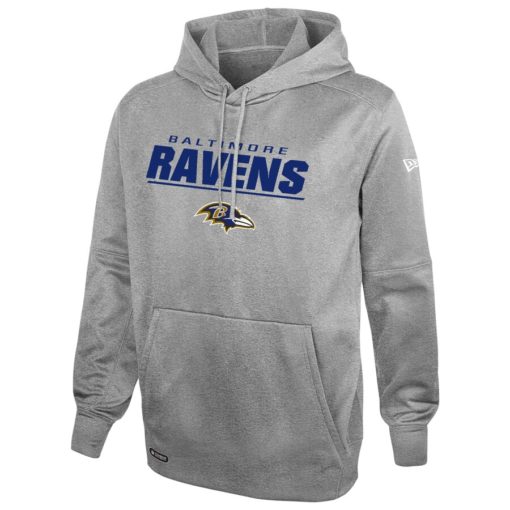 Baltimore Ravens Men's New Era Gray Pullover Hoodie