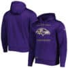 Baltimore Ravens Men's New Era Purple Defense Pullover Hoodie