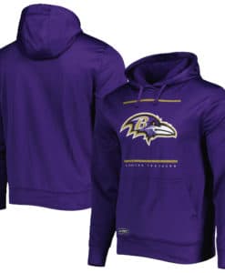 Baltimore Ravens Men's New Era Purple Defense Pullover Hoodie