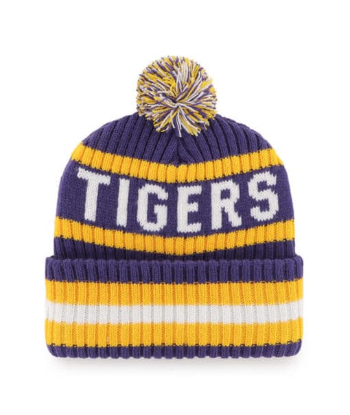 LSU Tigers 47 Brand Bering Purple Cuff Knit Hat - Image 2