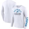 Detroit Lions Fanatics Men's White Long Sleeve T-Shirt Tee