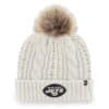 New York Jets Women's 47 Brand Black White Cream Meeko Cuff Knit Hat