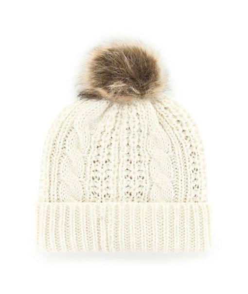 Washington Commanders Women's 47 Brand White Cream Meeko Cuff Knit Hat - Image 2