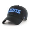 Detroit Lions 47 Brand Script Black Clean Up Adjustable Hat