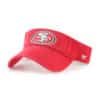 San Francisco 49ers 47 Brand Red VISOR Clean Up Adjustable Hat