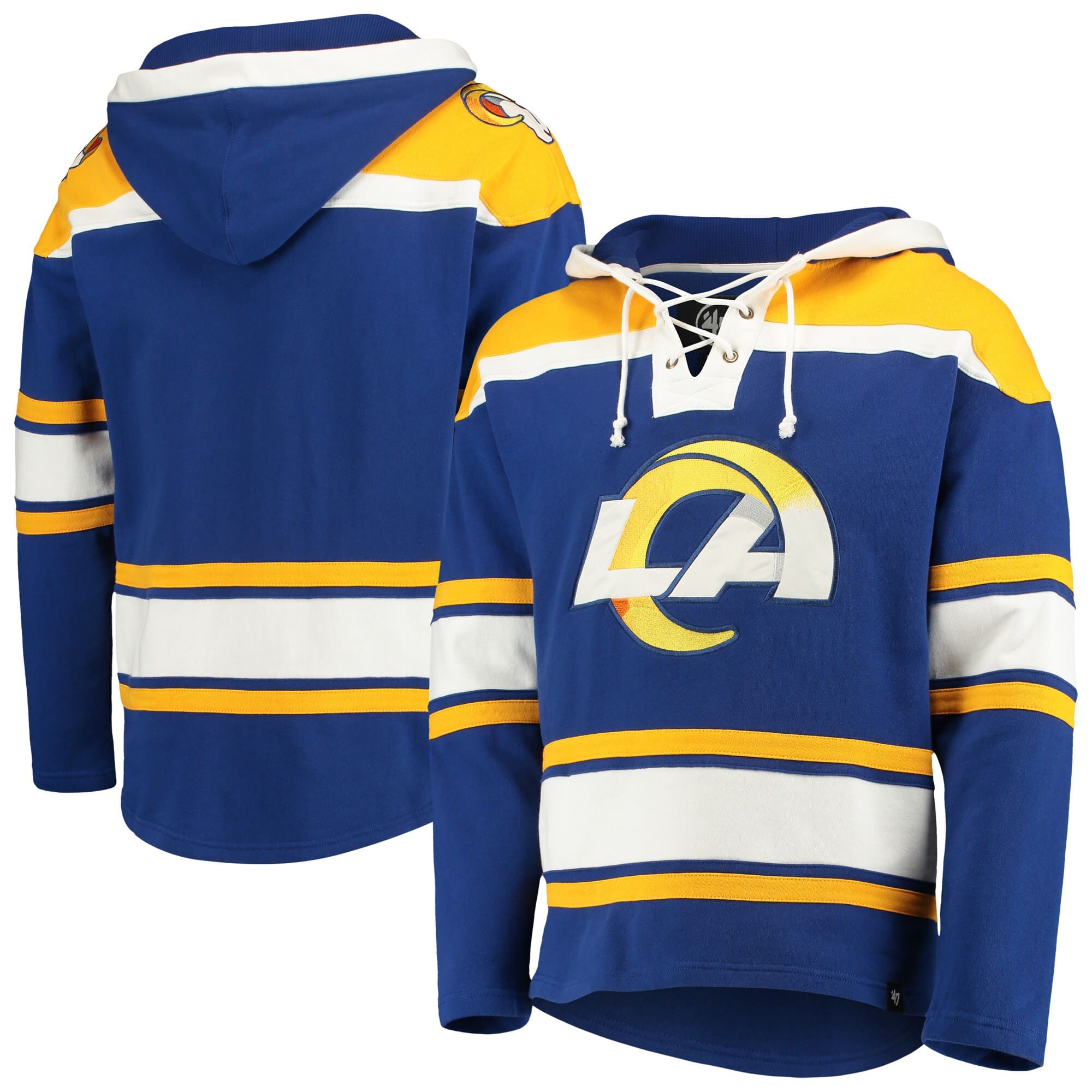 Buffalo Sabres adidas Jersey Lace-Up Pullover Hoodie - Navy