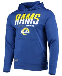 Los Angeles Rams Men's New Era Blue Pullover Hoodie