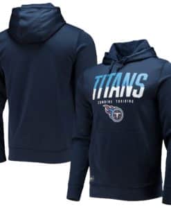 Tennessee Titans Men's New Era Navy Big Stage Pullover Hoodie