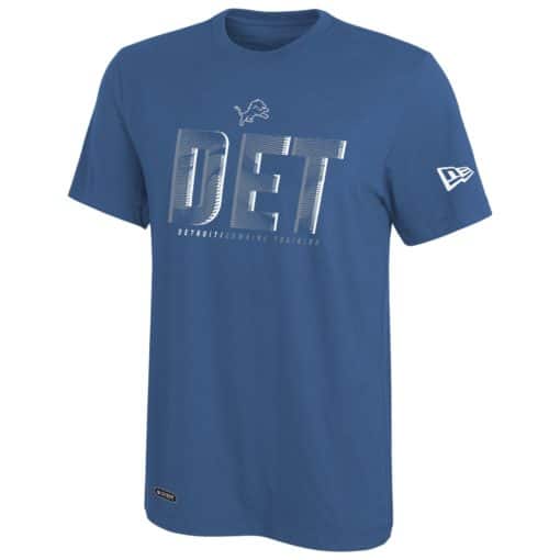 Detroit Lions Men's New Era DET Blue T-Shirt Tee
