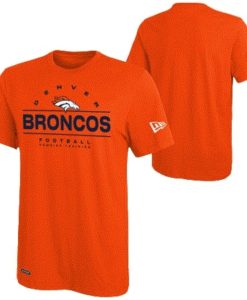 Denver Broncos Men's New Era Orange Dri-tek T-Shirt Tee
