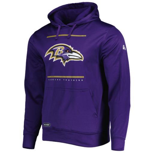 Baltimore Ravens Men's New Era Purple Defense Pullover Hoodie - Image 3