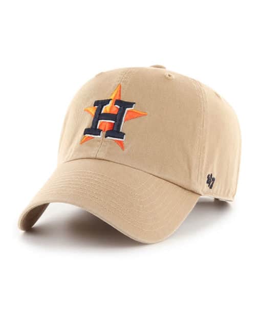 Houston Astros 47 Brand Khaki Clean Up Adjustable Hat