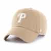 Philadelphia Phillies 47 Brand Khaki Clean Up Adjustable Hat