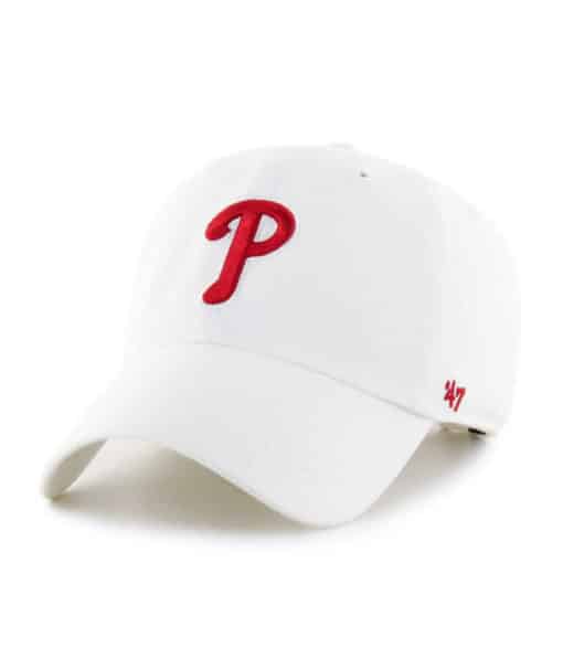 Philadelphia Phillies 47 Brand White Clean Up Adjustable Hat