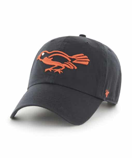 Baltimore Orioles KIDS 47 Brand Cooperstown Black Clean Up Adjustable Hat