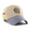 Michigan Wolverines 47 Brand Vintage Khaki Ashford Clean Up Snapback Hat