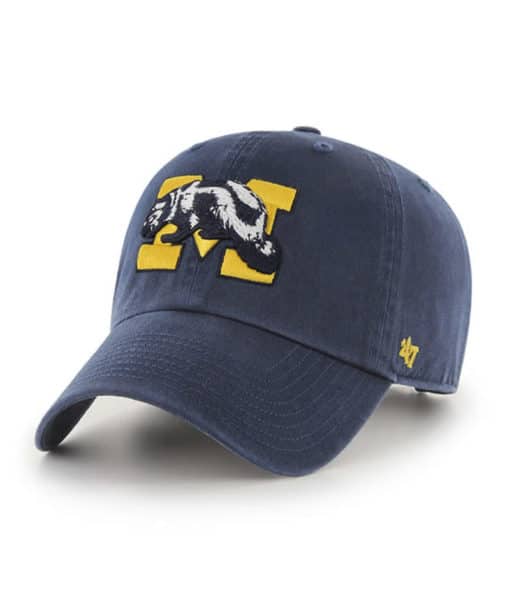 Michigan Wolverines Vintage 47 Brand Navy Clean Up Adjustable Hat