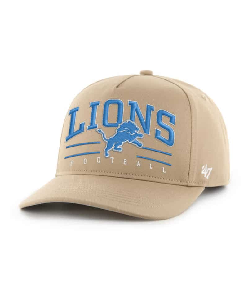 Detroit Lions 47 Brand Khaki Roscoe RF Hitch Snapback Hat