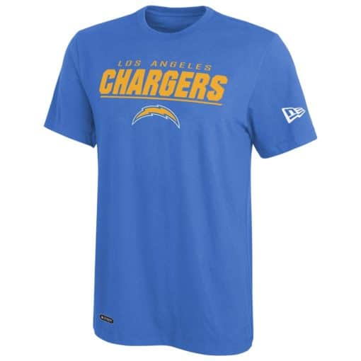 Los Angeles Chargers Men's New Era Blue Raz Stated T-Shirt Tee