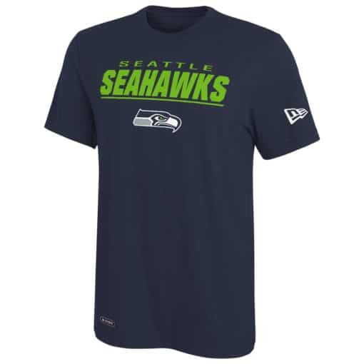 Seattle Seahawks Men's New Era Navy Stated T-Shirt Tee
