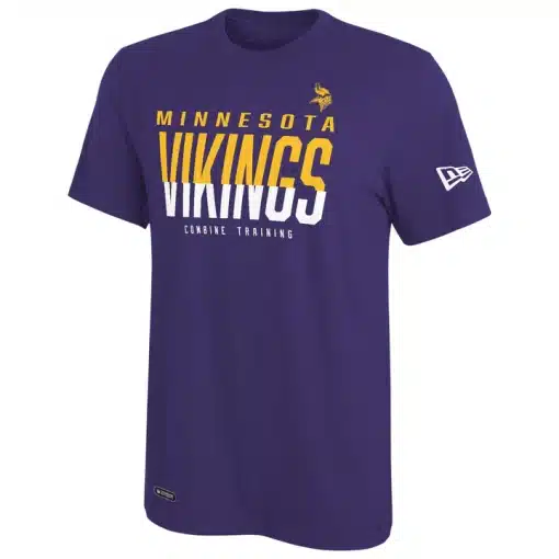 Minnesota Vikings Men's New Era Purple Split Line T-Shirt Tee