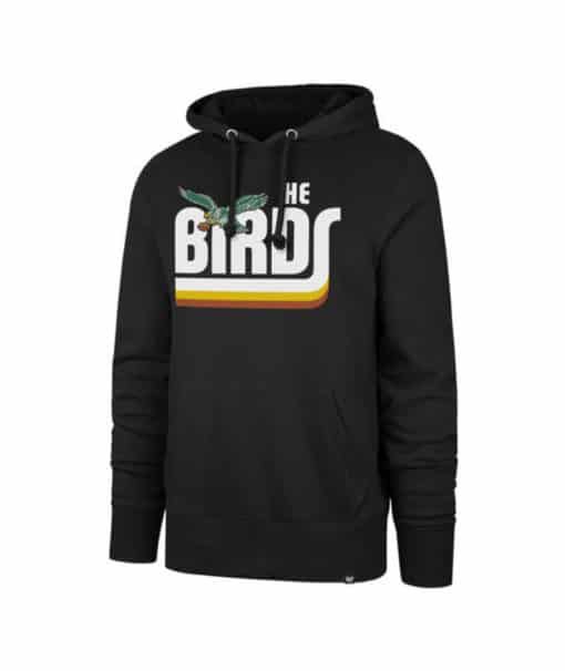 Philadelphia Eagles Men’s 47 Brand Vintage Black Headline Pullover Hoodie