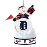 Detroit Tigers LED Snowman Ornament