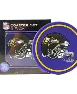 Baltimore Ravens 4 Pack Coaster Set