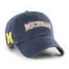 Michigan Wolverines PRIDE 47 Brand Navy Clean Up Adjustable Hat