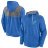 Detroit Lions Men's Fanatics Defender Blue Full Zip Hoodie