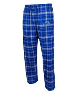 Detroit Lions Men's Ledger Blue Flannel Pajama Pants