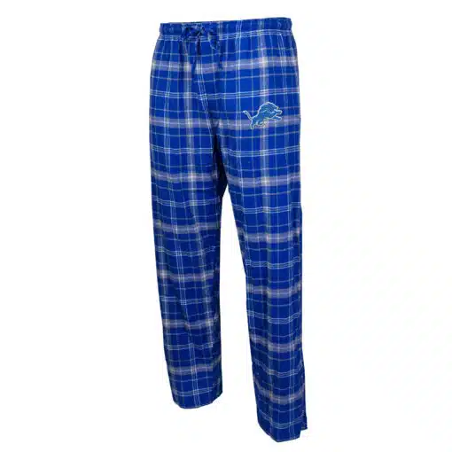 Detroit Lions Men's Ledger Blue Flannel Pajama Pants