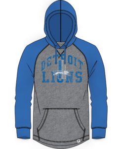 Detroit Lions Men's XXL Fanatics Vintage Gray Pullover Hoodie