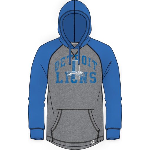 Detroit Lions Men's XXL Fanatics Vintage Gray Pullover Hoodie
