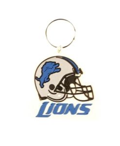 Detroit Lions Rubber Key Tag Key Chain