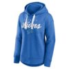 Detroit Lions Women's Fanatics Heather Blue Pullover Hoodie