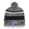 Detroit Lions 47 Brand Black Northward Cuff Knit Hat