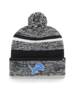 Detroit Lions 47 Brand Black Northward Cuff Knit Hat