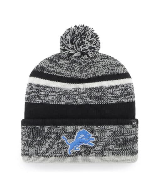 Detroit Lions 47 Brand Black Northward Cuff Knit Hat