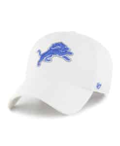 Detroit Lions 47 Brand White Clean Up Adjustable Hat