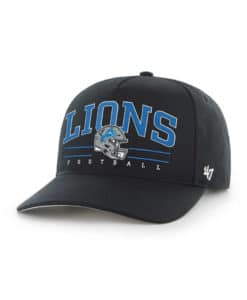 Detroit Lions 47 Brand Black Roscoe RF Hitch Snapback Hat