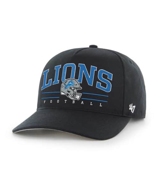 Detroit Lions 47 Brand Black Roscoe RF Hitch Snapback Hat