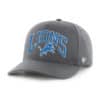Detroit Lions 47 Brand Walk Tall Charcoal Roscoe RF Hitch Snapback Hat