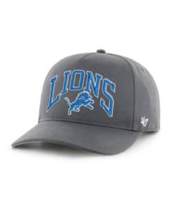Detroit Lions 47 Brand Walk Tall Charcoal Roscoe RF Hitch Snapback Hat