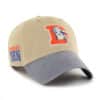 Denver Broncos 47 Brand Vintage Khaki Ashford Clean Up Snapback Hat