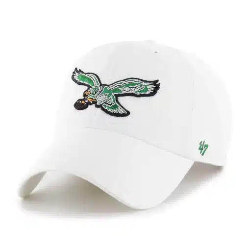 Philadelphia Eagles 47 Brand Vintage White Clean Up Adjustable Hat