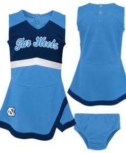 North Carolina Tar Heels Baby Girls Carolina Blue Cheer Jumper Dress