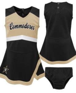 Vanderbilt Commodores Baby Girls Black Cheer Jumper Dress