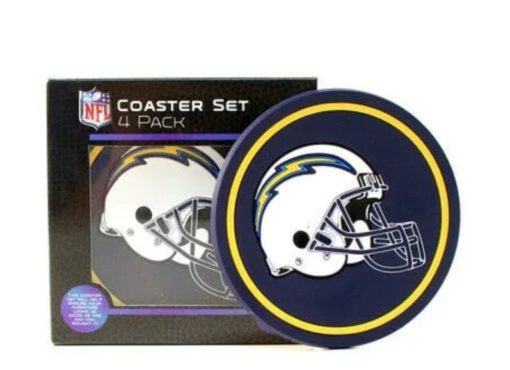 Los Angeles Chargers 4 Pack Coaster Set